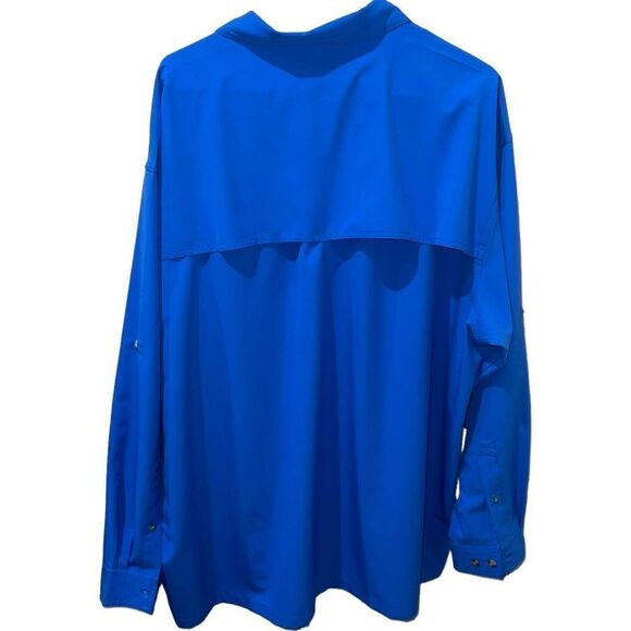 Bimini Bay Light Blue Long Sleeve Lightweight Fishing Shirt - Size 3XL - Picture 2 of 7